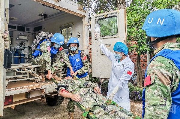 中国第26批赴刚果（金）维和部队开展伤员综合救治演练|荔枝军事