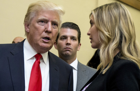 特朗普与女儿伊万卡。（资料图）