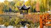 2022年11月23日，北京，小雪时节，陶然亭公园彩叶斑斓。