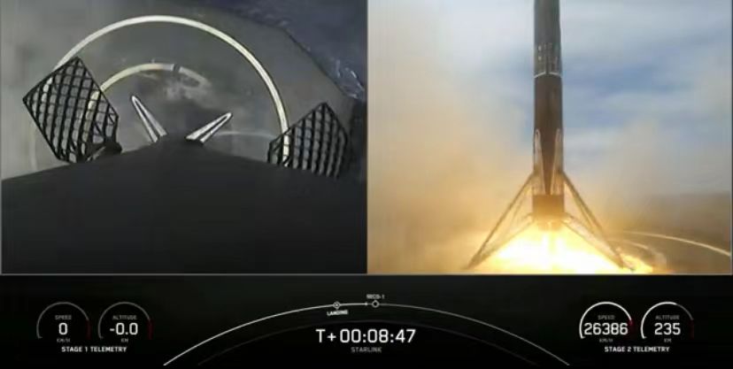 卫星|首枚一箭13飞猎鹰9号！SpaceX再发53颗星链卫星