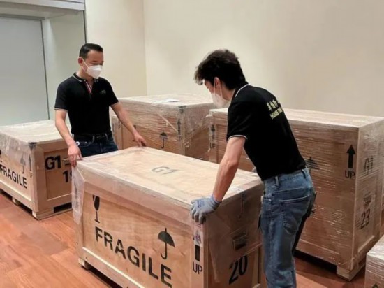 △故宫珍贵文物陆续运抵香港故宫文化博物馆