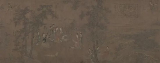 △五代 阮郜 阆苑女仙图卷（局部） 故宫博物院藏