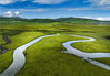 2022年8月1日，四川省阿坝州红原月亮湾，川西高原的绿色天堂，一道蜿蜒河流在草原上流过，好一幅如壮丽的画卷。