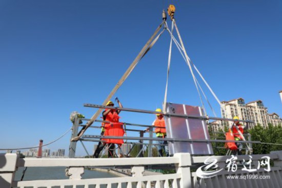 （全媒体）宿迁5座跨运河桥梁月底将穿上“(2376837)-20220923084454