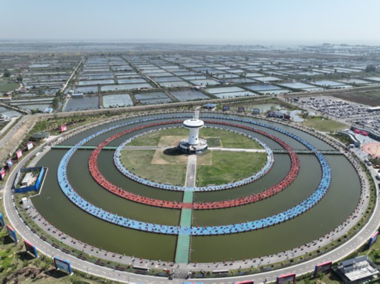 航拍比赛现场。泗洪县委宣传部供图