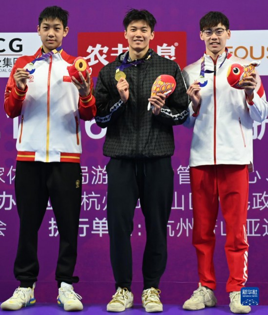 全国游泳冠军赛汪顺获男子400米个人混合泳冠军