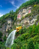 2021年9月23日，贵州黔南，龙里瀑布。来源：视觉中国

