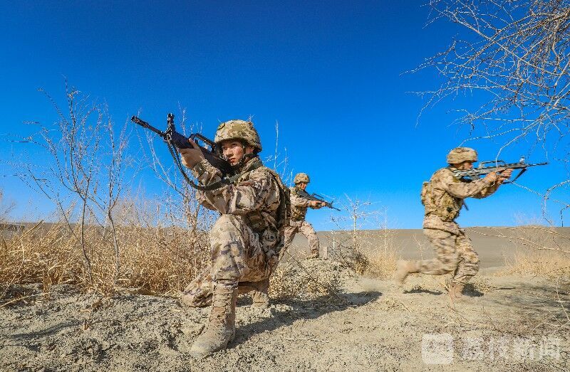 春光正好大漠戈壁练兵忙荔枝军事